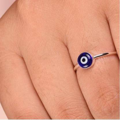 Chopra Gems Unique & Effective 100% Original Evil Eye Protection Ring for Men & Women Brass Ring