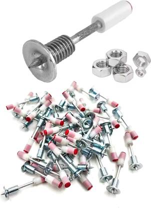 AASHRO MALL 100 PCS Mini Threaded Nails for Gun Nails Screws and Nuts Mini thread nails Rivet