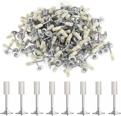 FLOSTRAIN 100Pcs Nails for Concrete Nail Gun, Round Nails Wall Fastening Tool Rivet
