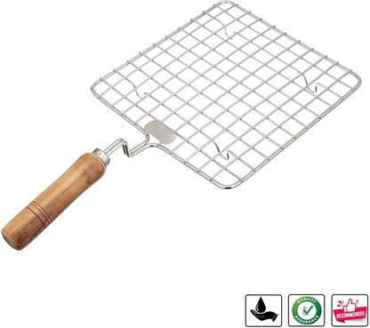 JIVAAN Hand Grill Bread Papad Roti Stand Roasting Rack (Square Shape) 1Pc DF13 2 kg Roaster