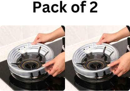 Uratech gas saver burner stand (2 Burners)Saver Ring Steel Manual Stove black 0.278 kg Roaster