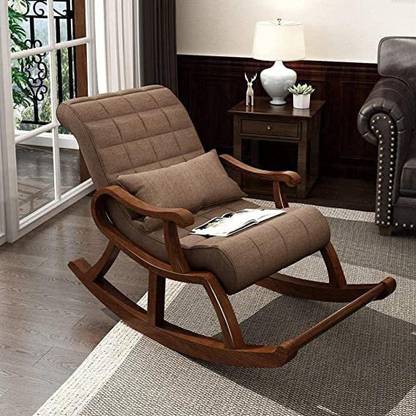 Artistic Interior Crafts Sheesham Wood Rocking Chair Relax chair Rolling Chair Arm Rest Chair Rest Chair Solid Wood 1 Seater Rocking Chairs