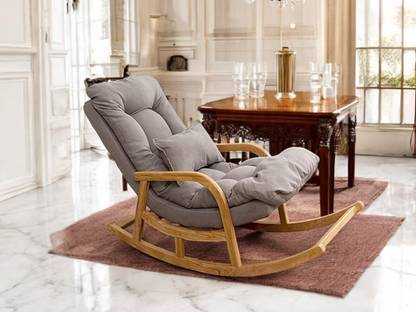 Designer Library VS-6DX5-G4K3 Solid Wood 1 Seater Rocking Chairs