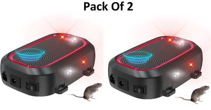 TOM7 Ultrasonic Rat & Pest Repeller Electronic Rodent Repellent with LED Lights Ultrasonic Rodent Repellant