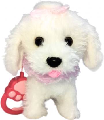 Palsplush Palsplush Walking and Singing Dog Toy Pet with Tutu & Button Control Leash White