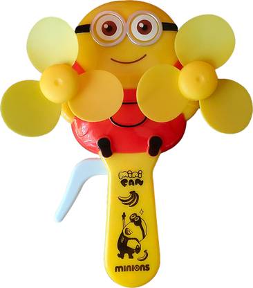 Symbelle Minions Portable Hand Pressure Fan for Kids - Cool and Fun Summer Companion