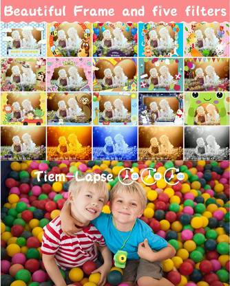 TFG Kids Camera, Mini Rechargeable Kids Digital Camera Security Camera