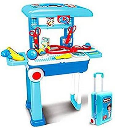 Nirmal Sales Smart Foldable Doctor Set Trolley with Light and Music Toy for Kids