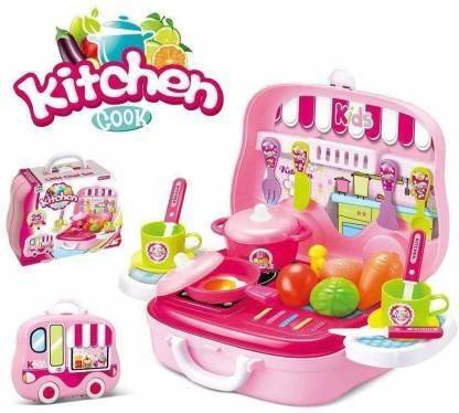 TriTrend Kitchen Cook Pretend Play Set Toy