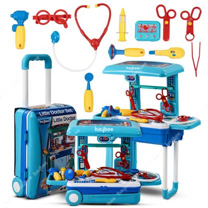 baybee 2 in 1 Doctor Set Pretend Play Little Doctor Set for Kids with Trolley Suitcase
