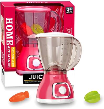 Toybot Mini Juicer Playset with Lights, Spinning Blade For Kids– Kitchen Appliance Toy