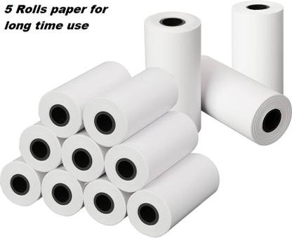 CrazyBuy 5 Rolls Kids Camera Paper for Instant Print Camera