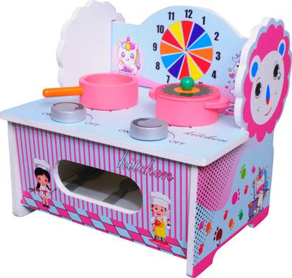 Crusty My First Kitchen Set, Kids Cooking Toy Set with Apron and Chef Cap