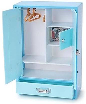 Game Phactory Storewell Cupboard Toy with 2 Openable Door and 1 Drawer for Kids (Blue)