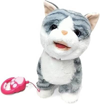 Palsplush Palsplush Walking and Singing Cat Toy & Remote Control Leash Electronic Pet Blue