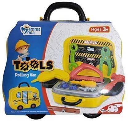 Skyler Collection Tools Rolling Van for Kids of Age 3+ (Tools Set) (multicolor)