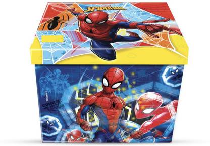 Jayaansh Traders Spiderman Toy Box for Kids (For Storage and Sitting)