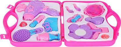 VARSHA COLLECTION Makeup Set Foldable Briefcase Style Role Play Toy Kids 14 Pcs