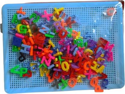 S Mark Plastic ABCD Alphabet 123 Learning Alphabet and Number For Kids (1set)