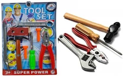 little toys Tool set construction tools, role play engineer workshop tool kit