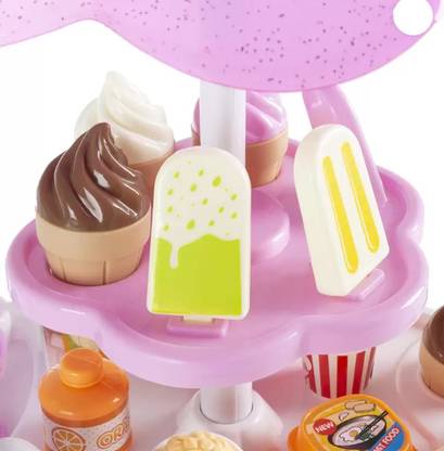 Tiny Tales Ice Cream (IND*85) Sweet Cart Pretend Play with Accessories for Kids Girl & Boy
