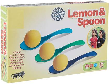 zokato Lemon and Spoon A Balancing Game for Family Fun, Multicolor