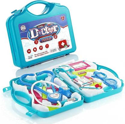 ZUVILIKA Doctor Play Set with Foldable Suitcase, Doctor Set Toy Game Kit