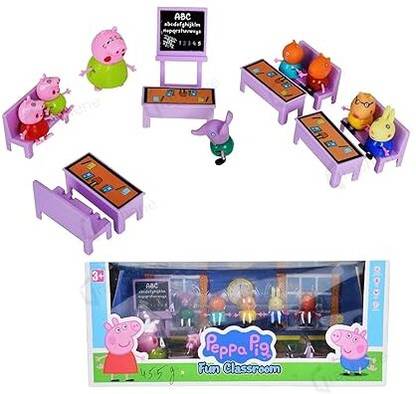 Pepstter Pe'ppa Pig Family Classroom Set with Pig Family Figures