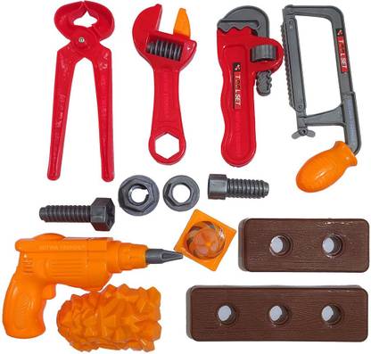 Mitwa Trends 13 pcs Plumber Tool Set for Kids Pretend Play Tools Set (Plumbing Set)