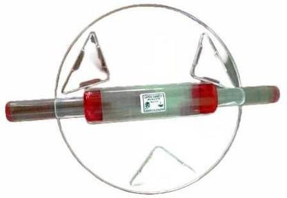 GANESH PLASTIC Acrylic chakla+belan transperent Rolling Pin & Board