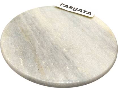 Parijata white marble stone chakla 10 inch for roti maker export quality Board