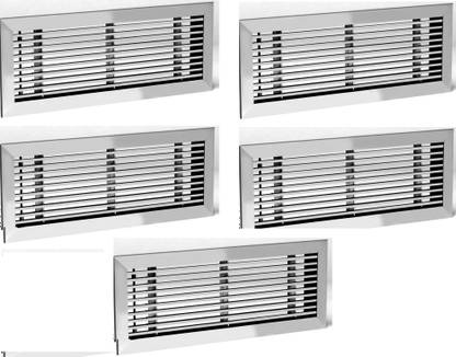 PROTAB Air Systems Aluminium Rectangular Air Grill For Ventilation Pack of 5, Internally Braced Roof Air Ventilator