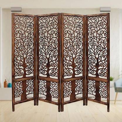 Soul Light Art Wooden Room Partition/Room Divider/Room Handicrafts Tree Pattern (2 Panel) Solid Wood Decorative Screen Partition