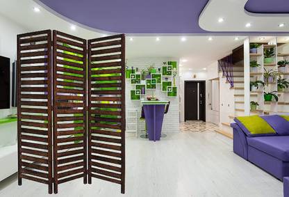 Musa Kazim Handicrafts Wooden Partition| Partition for Living Room Partition Curtains for Hall Solid Wood Decorative Screen Partition