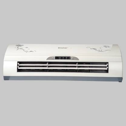 DISTARHK Wall Mount Heater Blower Heater Remote Control Ac Like Design Timer Control Fan Room Heater
