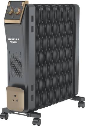 HAVELLS Hestio Black 13 Wave Fin OFR Hestio 13 Wave Fin Oil Filled Room Heater