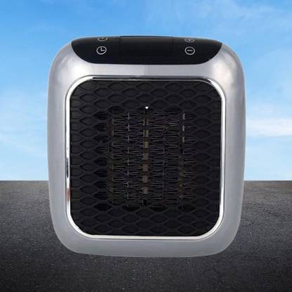 EASYCART Portable Electric Wall space Heater With Adjustable Thermostat and Timer-Grey Fan Room Heater