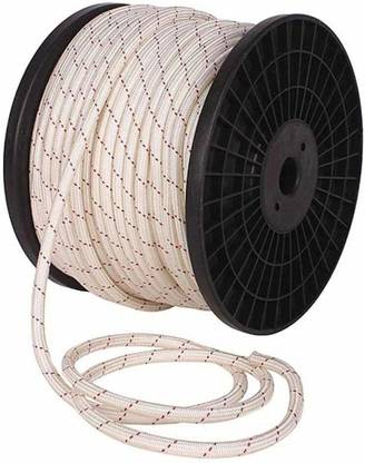 Motilal Dulichand Static Rope for Rescue Operations, Caving, and Abseiling White