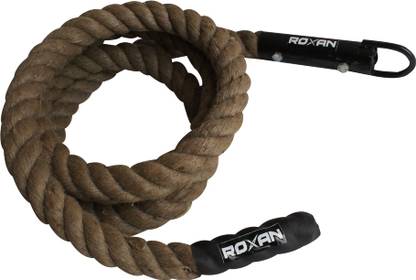 Roxan Sporting Jute Climbing Rope 10 ft Thickness | Iron Handle u Shape Climbing Rope Multicolor