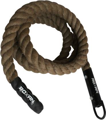 Roxan Sporting Jute Climbing Rope 12 ft Thickness | Iron Handle u Shape Climbing Rope Multicolor
