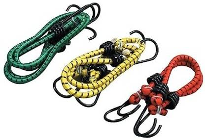 Cartme Stretchable Elastic Rope/Bungee Cord for Hanging Clothes,Tying Behind Bike Multicolor