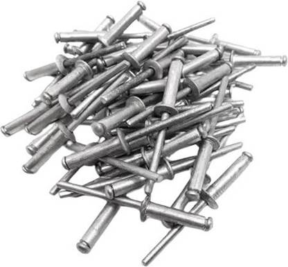 B K Jagan and Co Assorted Blind (POP) Rivets in Three(300pcs)-1/8"x1/2", 5/32x1/2" & 3/16"x1/2" 300-Piece Assorted Blind Rivet Set – POP Rivets (1/8", 5/32", 3/16") Rotary Bit Set