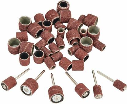 MDATOOLS 51x Drum Sanding Abrasive 1/2 1/4 3/8 Drill Chuck Sander Tool Sets Newest Rotary Bit Set
