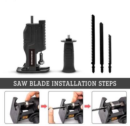 Mass Pro 1Set Reciprocating Saw Adapter Electric Drill Wood Cutter Machine Attachment Kit Rotary Bit Set