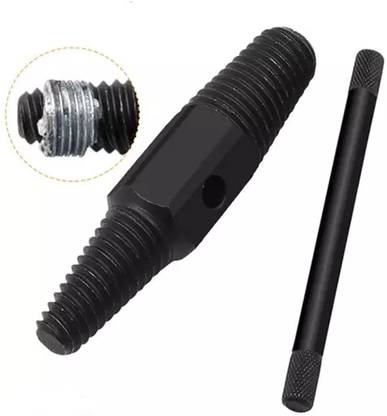 Kiesh Pipe Broken Screw Extractor, 1/2" + 3/4" Double Head Stud and Screw Bolt Extractor Damaged Screw Remover PE04 Rotary Tool