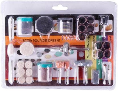 AASONS AASONS DIY Tools for Dremel Grinding Sanding Polishing Abrasive Drill Kit 105pc Rotary Tools Set Rotary Tool