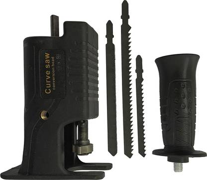 Jigsaw Reciprocating Saw Adapter Electric Drill Wood Cutter Machine Attachment Kit With 3 free blades super pack Rotary Bit Set