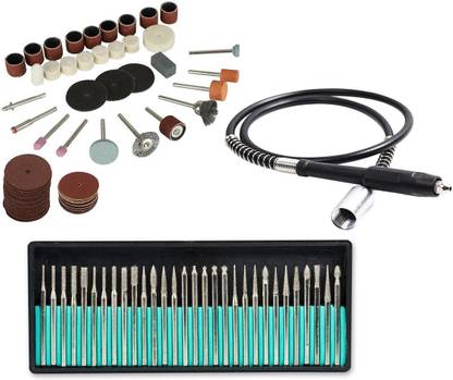 Digital Craft 3 Items : 105Pc Rotary Tool Set 30Pc Diamond Burs Grinder Shaft Rotary Tool