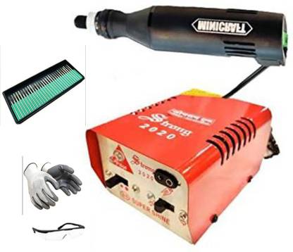 TOOLBUX Mini Drill Machine With 12V Speed And Direction Control & Daimond Burr Set Rotary Tool