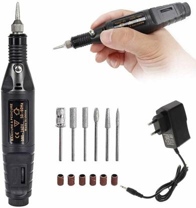 uptodateprouducts Sander Polisher for Exfoliating, Grinding, Polishing, Remove Nail Polish Mini Electric Nail Drill Art Manicure File, Portable Manicure Pen Rotary Tool